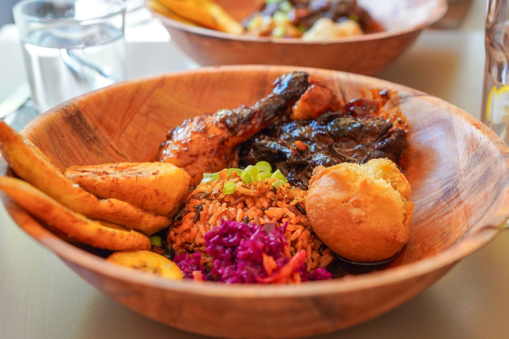 Jamaican jerk chicken Caribbean food
